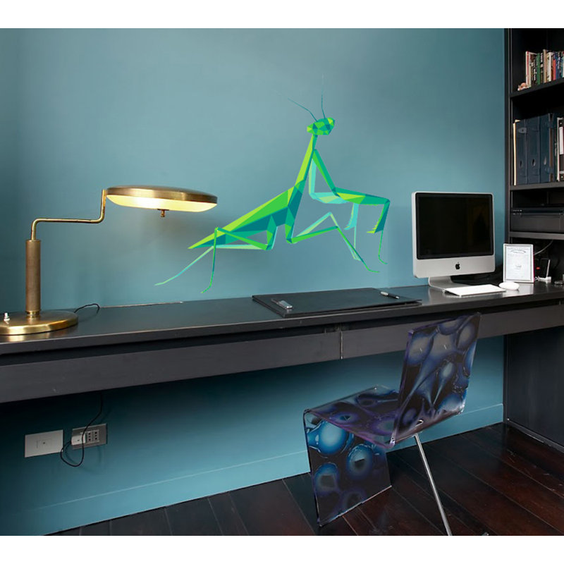 Décalcomanie murale Mantis, H 22 po x l 24 po