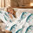 Premium Flannel Lightweight Blanket & 2 Pillow Shams Set with Repeating Watercolor Fish Illustrations, Ultra-Soft & Warm Cozy Bedding Set for All-Season, 60" x 80" Blanket + 2 Pillowcases Anti-Pilling & Machine Washable(Set of 3)