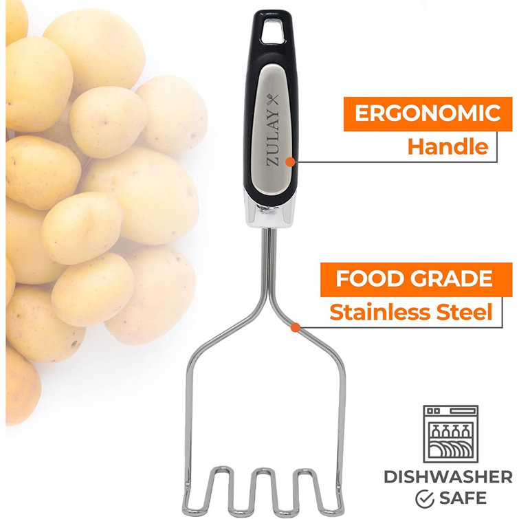 The Zulay Kitchen Silicone Potato Masher! On  