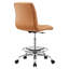 Chaise de dessinateur en cuir végétalien sans accoudoirs Ripple par Modway-1984504249-1984504250