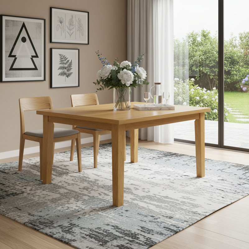 Table de salle à manger 54 ", Chêne