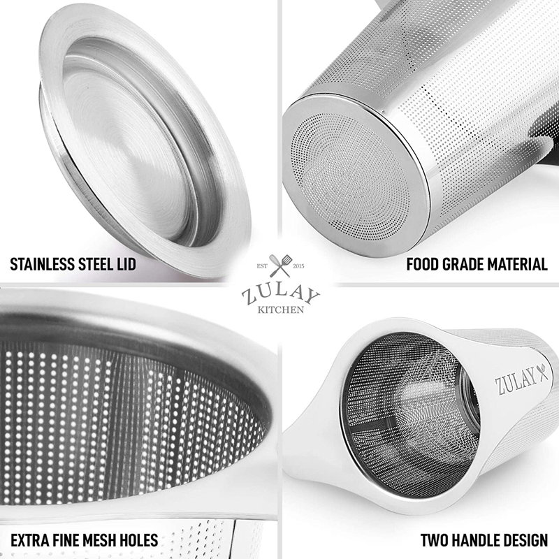 Large Stainless Steel Tea Infuser with Lid
