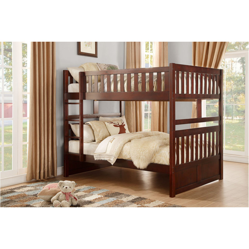 Ensemble de chambre à coucher simple au-dessus de lit simple 3 pièces Imry Bambie, Double sur double