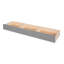 Lit superposé simple au-dessus d'un lit double gris avec 3 tiroirs. Cadre en bois massif. Options de rangement supplémentaires. Garde-corps. 118,3 L x 96,8 l 61,2 H. Assemblage requis tiroirs et escalier. Structure. Espace. Garde-corps pour.-835996419-835996417