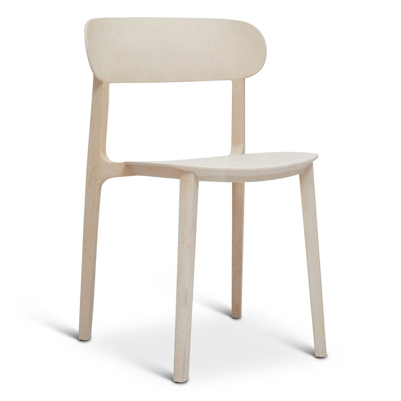 Metro Spencer Eco-Friendly Outdoor Stacking Chair - Set of 4, Beige
