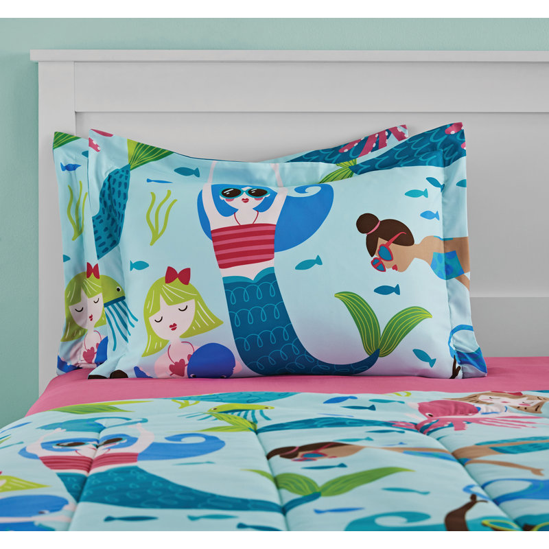 Ensemble de literie pour enfants Mermaid, Double / grand + 6 pièces supplémentaires
