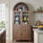 Tall Multi-Shelf Storage Cabinet With Retro Arch Design-894009330
