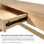 Bureau d'ordinateur / tiroir 47 po Farmhouse