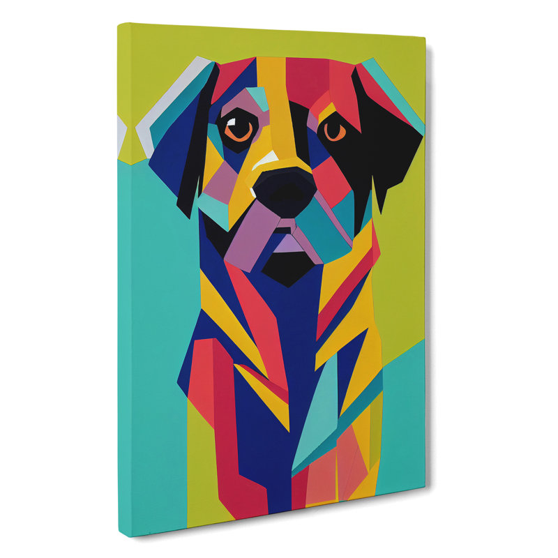 Abstract Dog No.1 - Wrapped Canvas, 76cm H x 50cm W x 3cm D