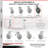 4-Piece Rubbermaid Caster Set