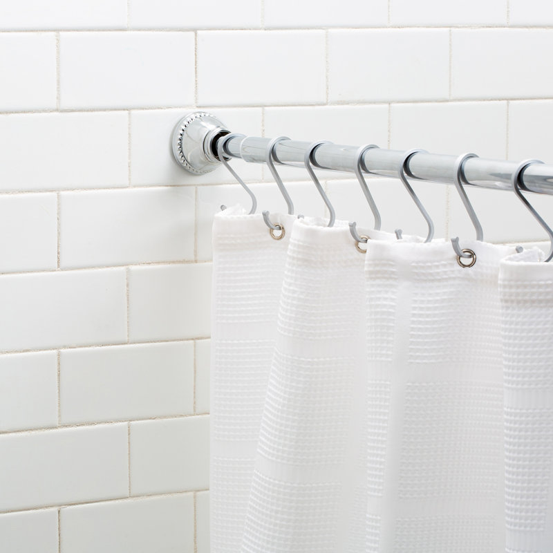 Adjustable Chrome Tension Shower Rod 42"-72"