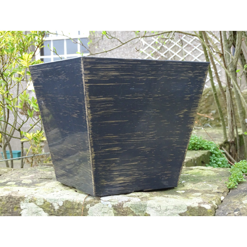 Silerton Planter Box, Black/Gold