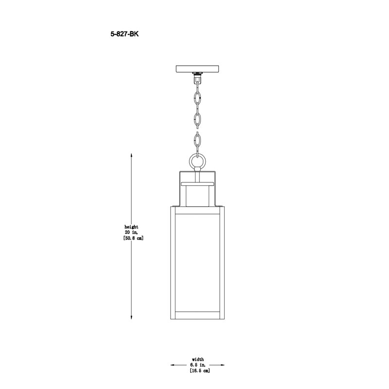 Ascott 3-Light Outdoor Hanging Lantern in Matte Black