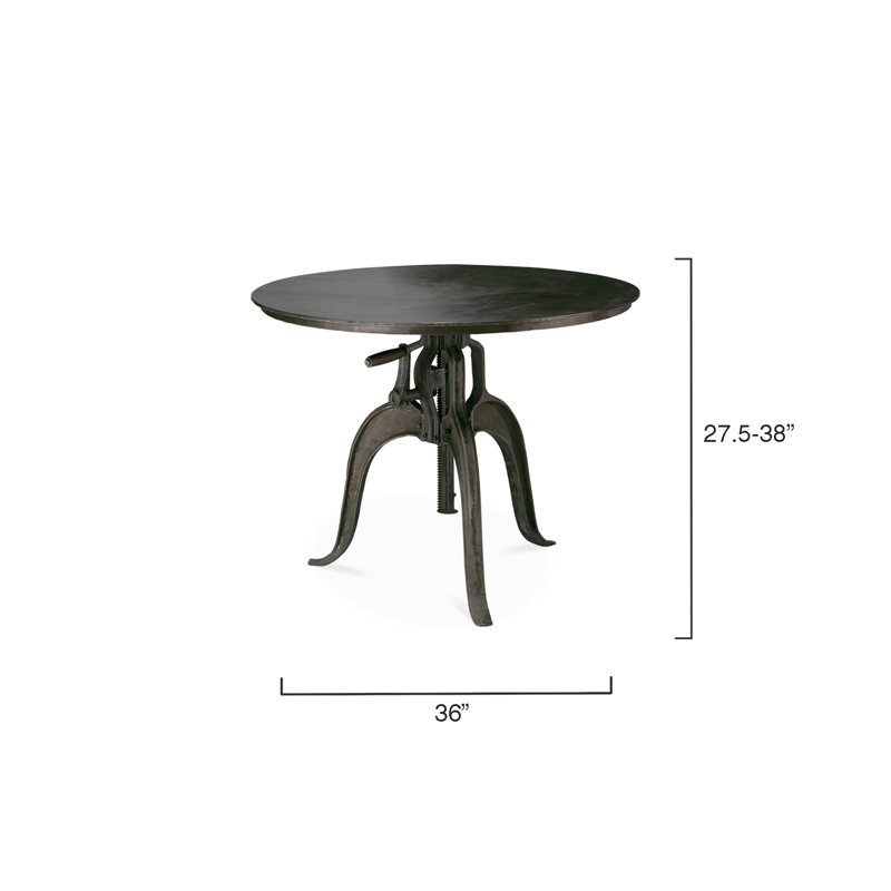 Iron Top End Table