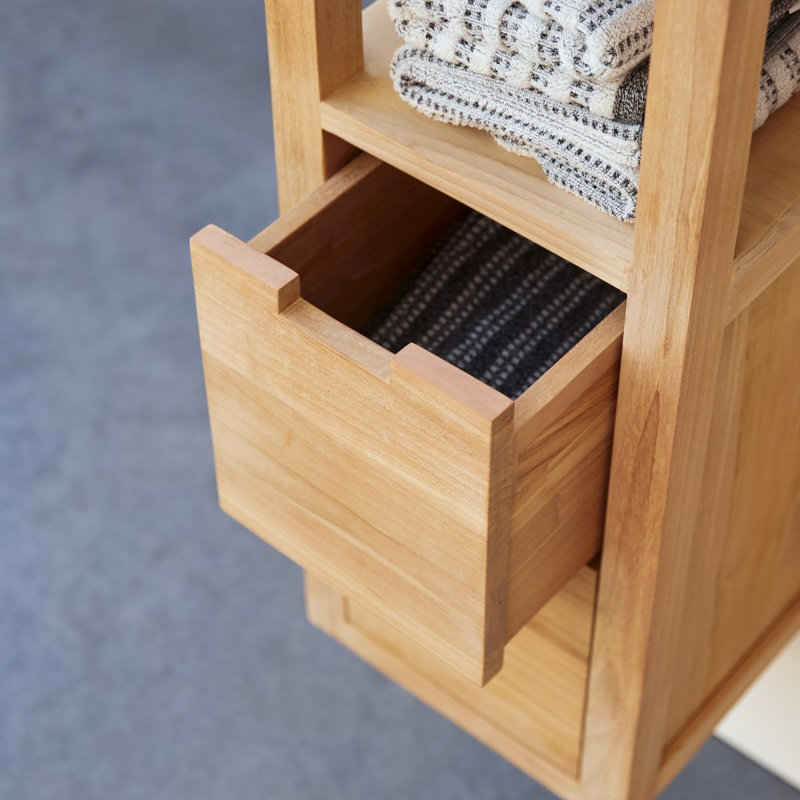 Serena Solid Wood Wall Linen Cabinet