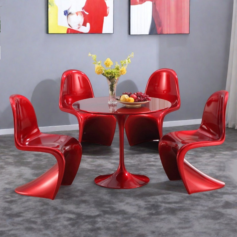 Chaises d'appoint simples en plastique ABS peintes
