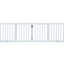 Barrière pour animaux autoportante 24 po H x 80,3 po l, 4 panneaux pliables, extensible pour les escaliers d'intérieur, conception en bois blanc avec support de pied coulissant silencieux et panneau de fonction stable pour chien très large, zones, solide
