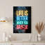 Art mural sur toile néon, "Life is Better When You"-133547584