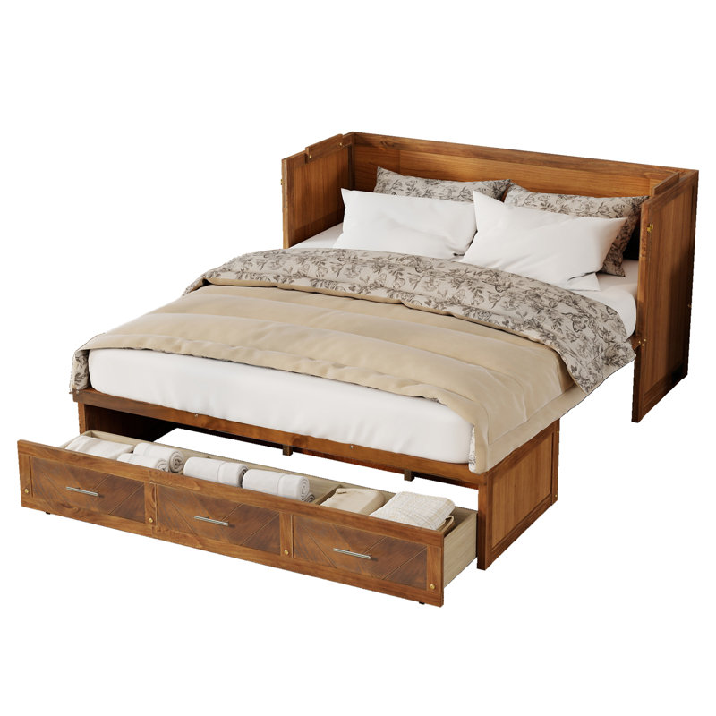 Lit escamotable Murphy, Walnut