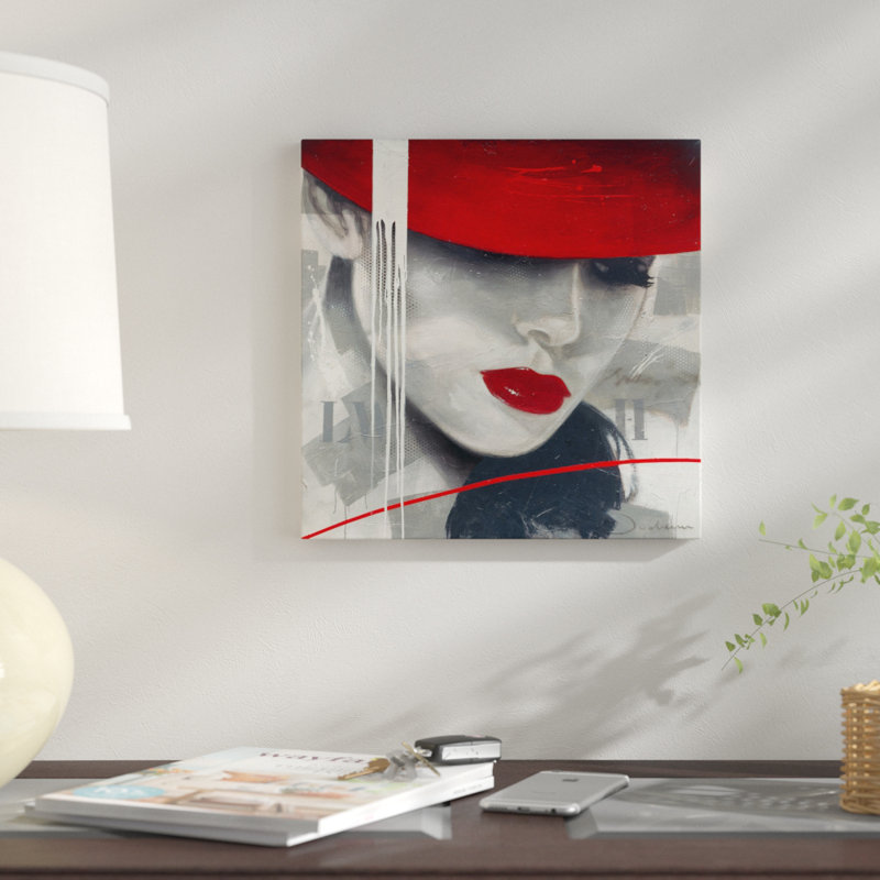 Glamorous I by Hans Jochem Bakker - Graphic Art on Canvas, Wrapped Canvas, 18" H x 18" W x 1.5" D