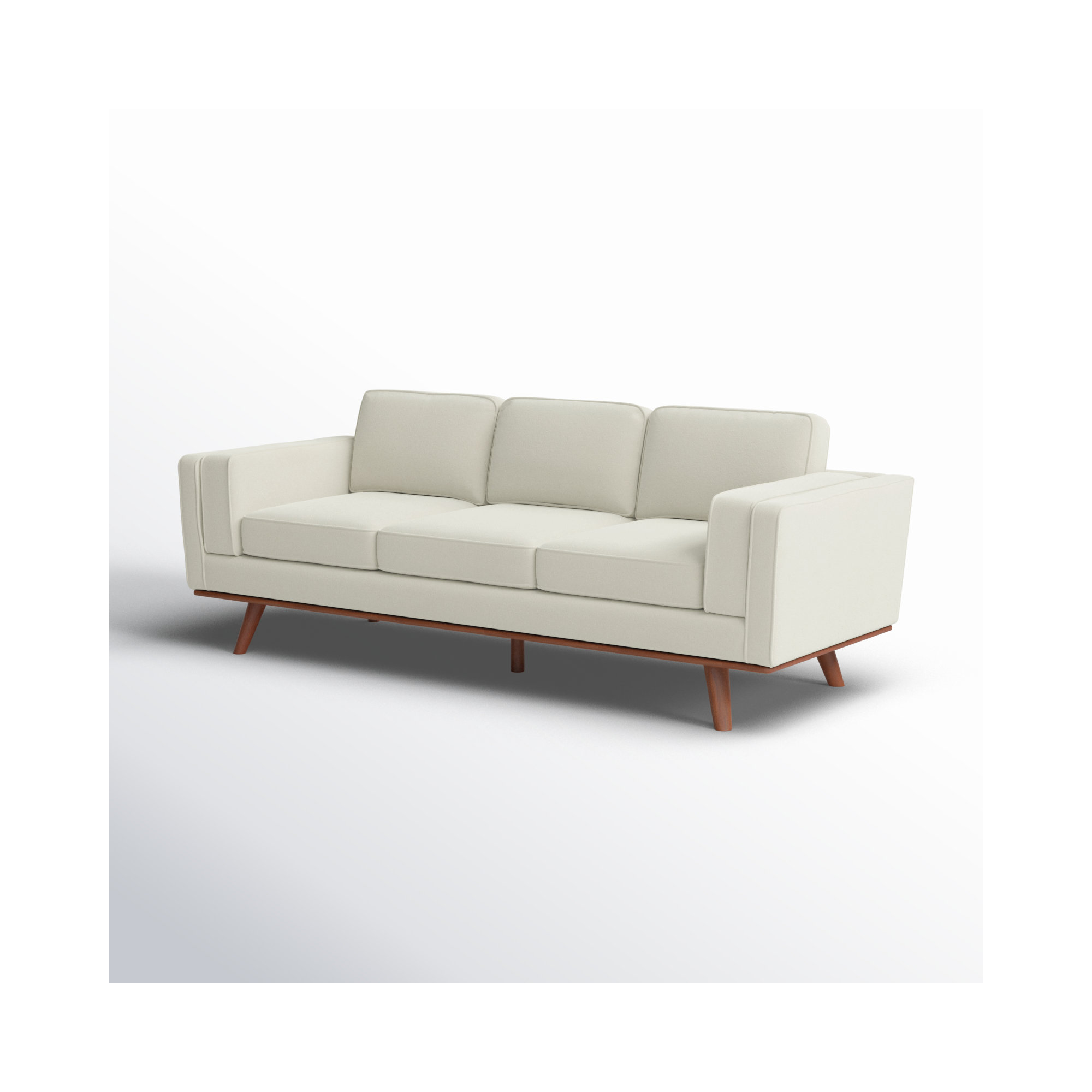Estes 89.76'' Square Arm Sofa, Beige
