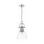 Petit luminaire suspendu Iftimie avec chaîne et verre transparent-2094349159-2094349160