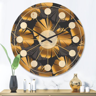 Horloge murale Palm Leaves III