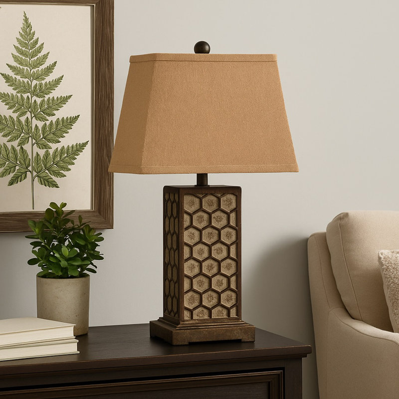 Honeycomb Base Table Lamp