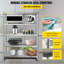 121.9 cm W Stainless Steel Adjustable Height Shelving Unit