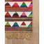 Tapis abstrait fait à la main en coton multicolore-69592521