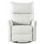Chaise berçante pivotante 270 avec port et siège rembourré - gris