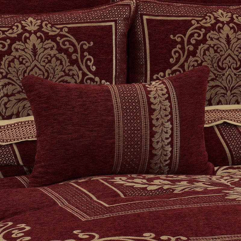 Coussin décoratif Laurenza Boudoir, Rouge