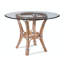 Pier Point Round Glass Dining Table-685331785