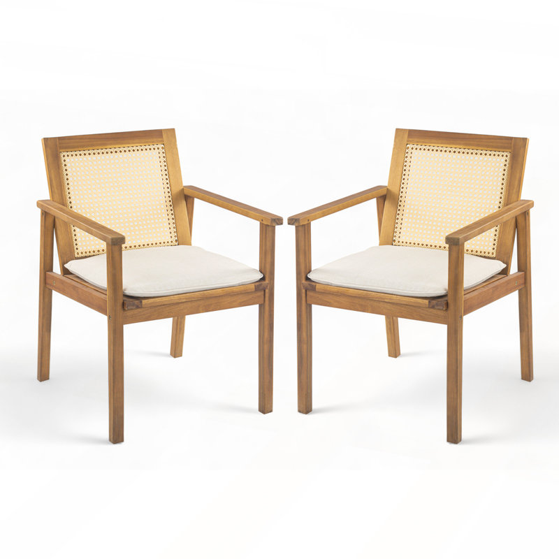 Ensemble de chaises d'extérieur avec coussins Preston résistant aux intempéries