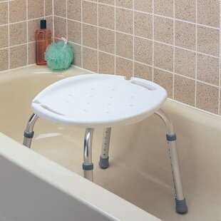Adjustable Bath and Shower Seat without Back