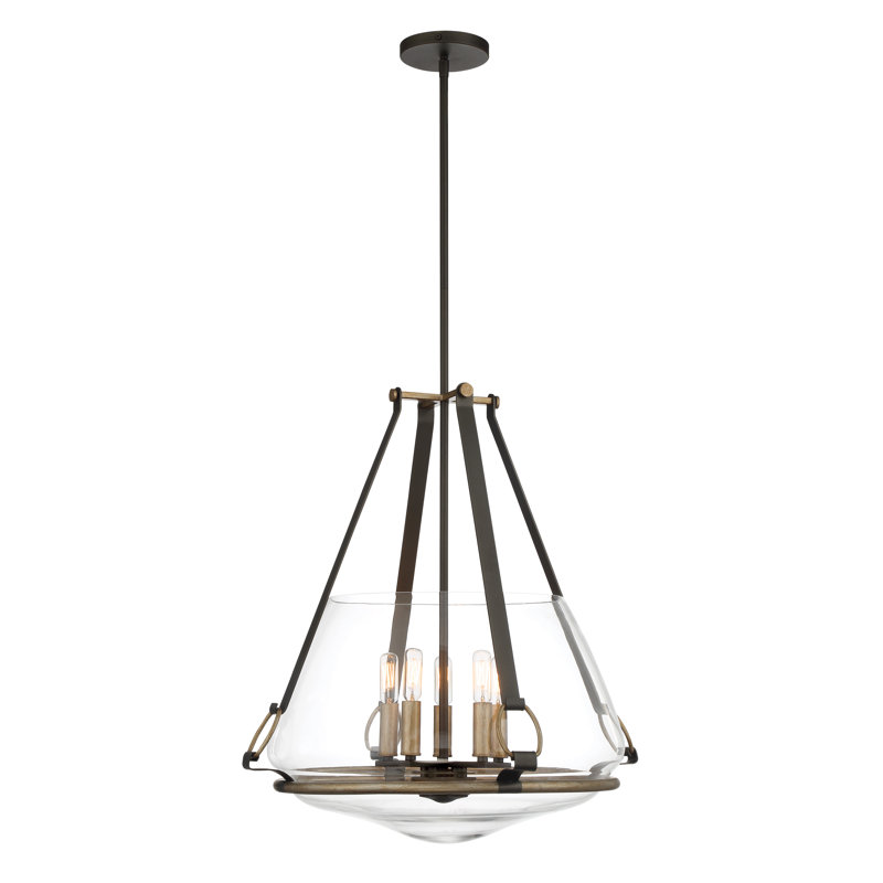 Lustre géométrique unique à 5 lumières Daughtry