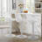 Swivel Upholstered Adjustable Height Counter Stool-107120736