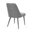 Chaise d'appoint en tissu gris Karneisha