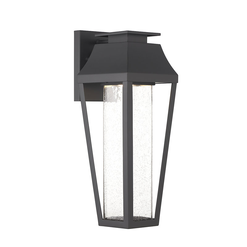 Brookline LED Outdoor Dark Sky Wall Lantern in Matte Black, 17.5" H x 6.5" W x 7.75" D