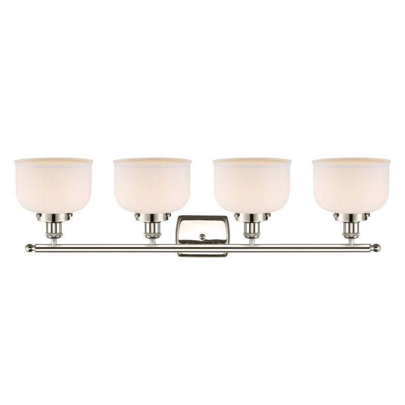 4 - Light Dimmable Bath Bar, Polished Nickel