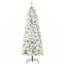 Sapin de Noël artificiel enneigé 6 pi avec des branches réalistes, 250 lumières DEL et 462 pointes