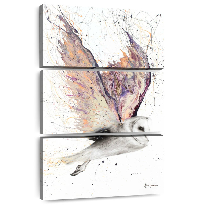 Brampt Heart Winged Owl, 45" H x 28" W