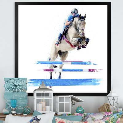 Reproduction d'art sur toile Jockey
