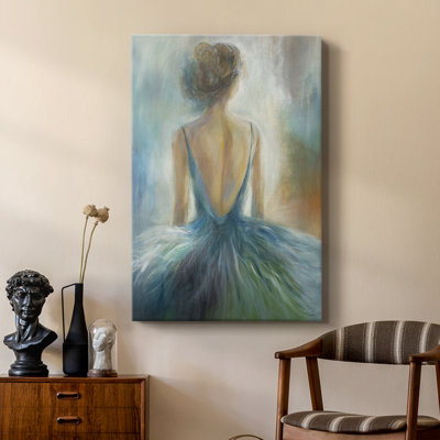 Dame en bleu - galerie Cavas sur mesure