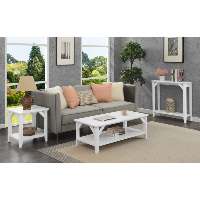 Keffer Coffee Table, White