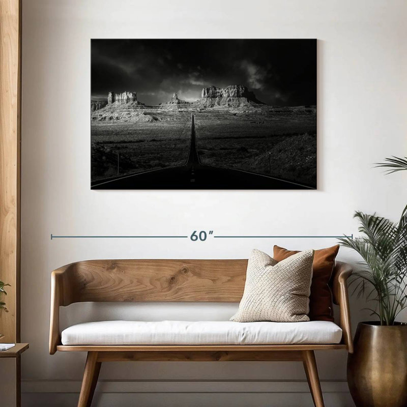 Mehar Monument Valley - monochrome, H 30 po x l 45 po
