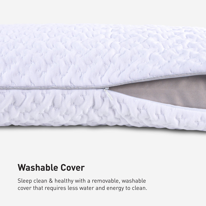 White Medium Hybrid Hypoallergenic Performance Pillow