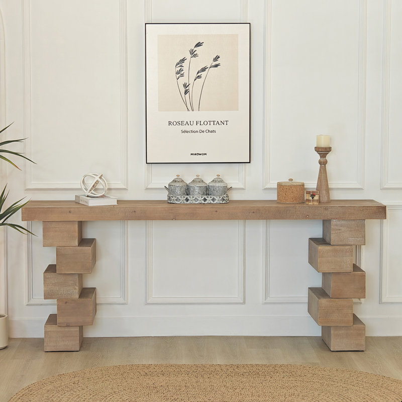 78" Wood Console Table
