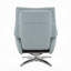 Chaise d'appoint Janella avec pivot et repose-pieds