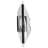 Antwon LED Small Wall Sconce - Matte Black - Silk Screened Acrylic Lens-1421720458